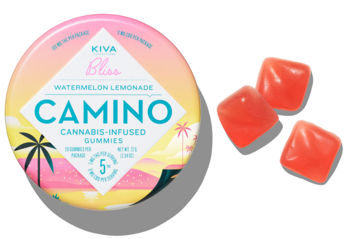 Kiva Camino Watermelon Lemonade Mg Edible Gummies Piece