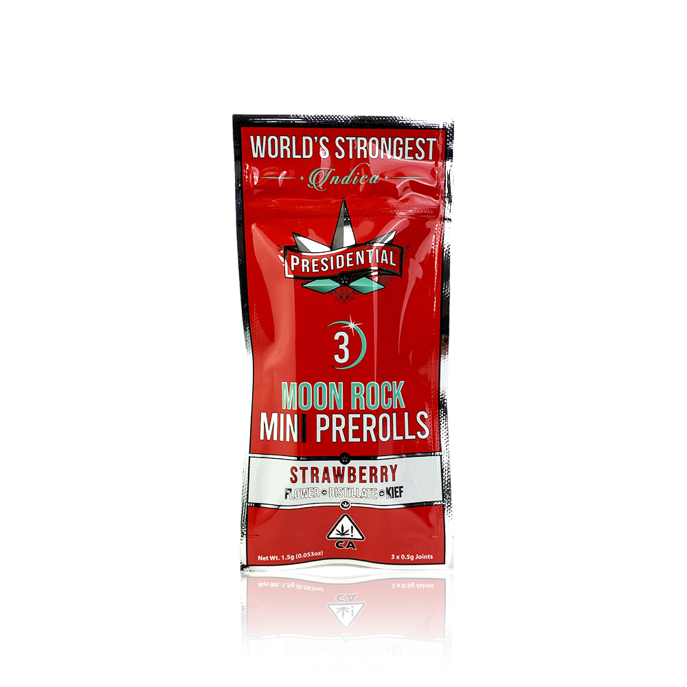 PRESIDENTIAL Infused Preroll Strawberry Mini Moon Rock Joints 3