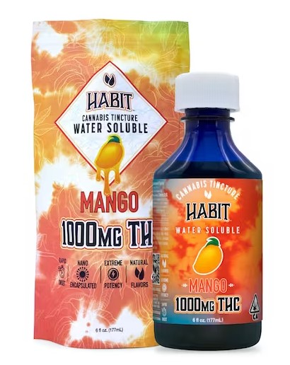 Habit THC Tincture 1000mg Mango PROMO Best Cannabis Delivery