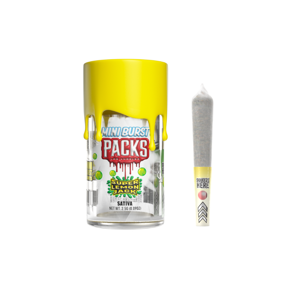 Packwoods Super Lemon Jack 5pk Mini Burst Preroll 2 5