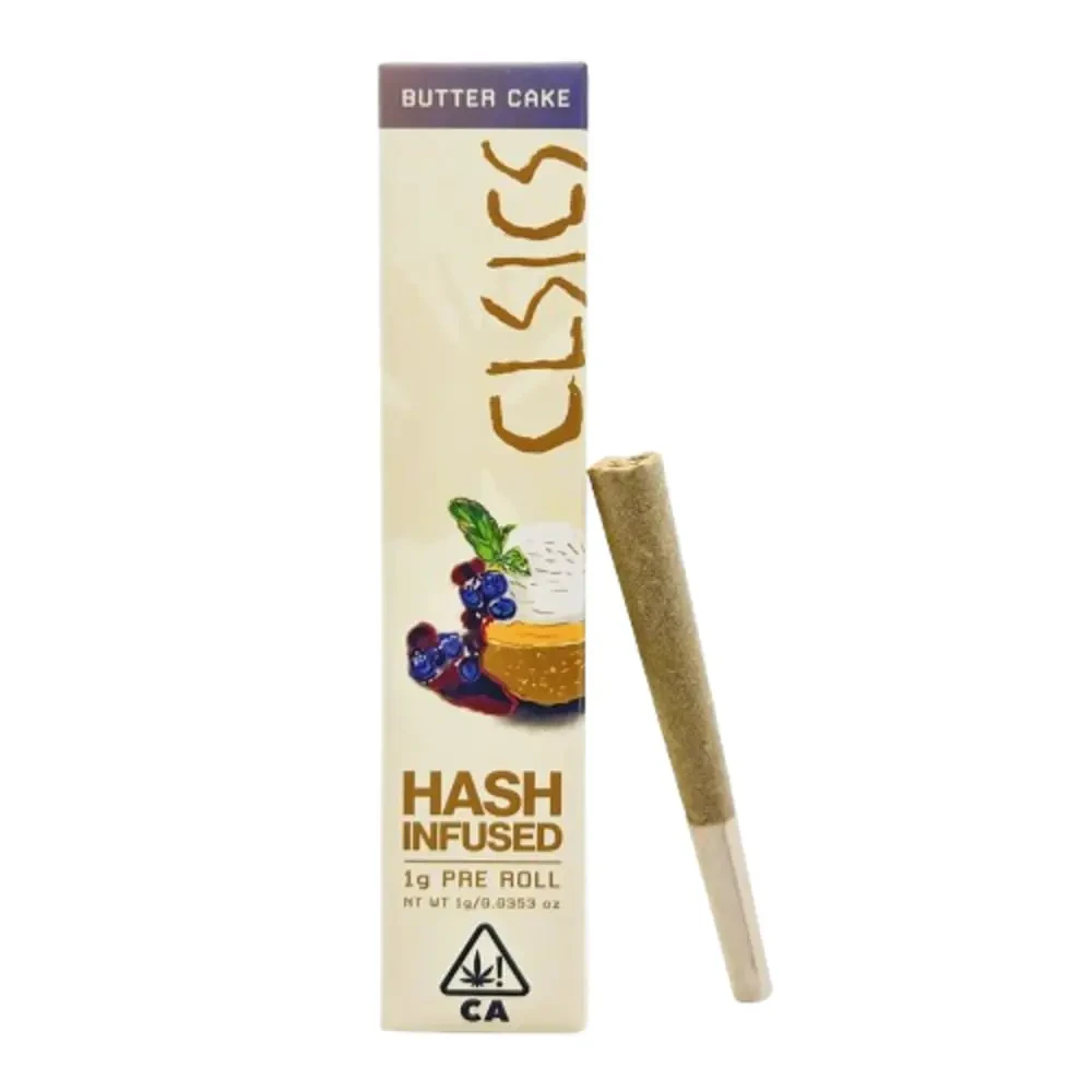 CLSICS - CLSICS | Butter Cake | Hash Infused Pre-Roll | [1g] | Hybrid Main Image