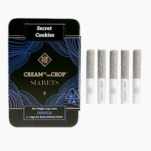Cream of the Crop - Cream Of The Crop | Secret Cookies | Infused Pre-Roll Pack | [2.5g] 5pk | Indica