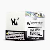 West Coast Cure | Gelato 41 | Live Resin Diamonds | [1g] | Indica