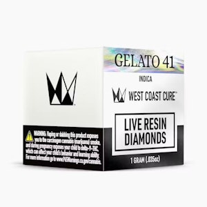 WEST COAST CURE - West Coast Cure | Gelato 41 | Live Resin Diamonds | [1g] | Indica