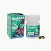 Buddies | 50mg Indica Live Resin Soft Gels | [1000mg] 20pk