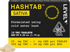 Level | Hashtab Sativa | [250mg] 10pk | Sativa