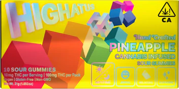 Highatus | Pineapple | Gummies | [100mg] 10pk | Hybrid