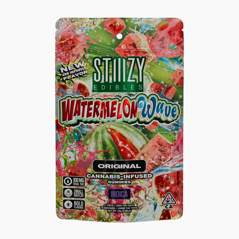 STIIIZY - Stiiizy | Watermelon Wave | Gummies | [100mg] 10pk | Indica Main Image