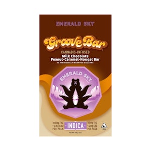 Emerald Sky - Emerald Sky | Indica Groove Bar | Chocolate | [100mg] 10pk | Indica