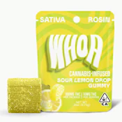 Whoa | Sour Lemon Drop | Rosin Gummy | [100mg] | Sativa