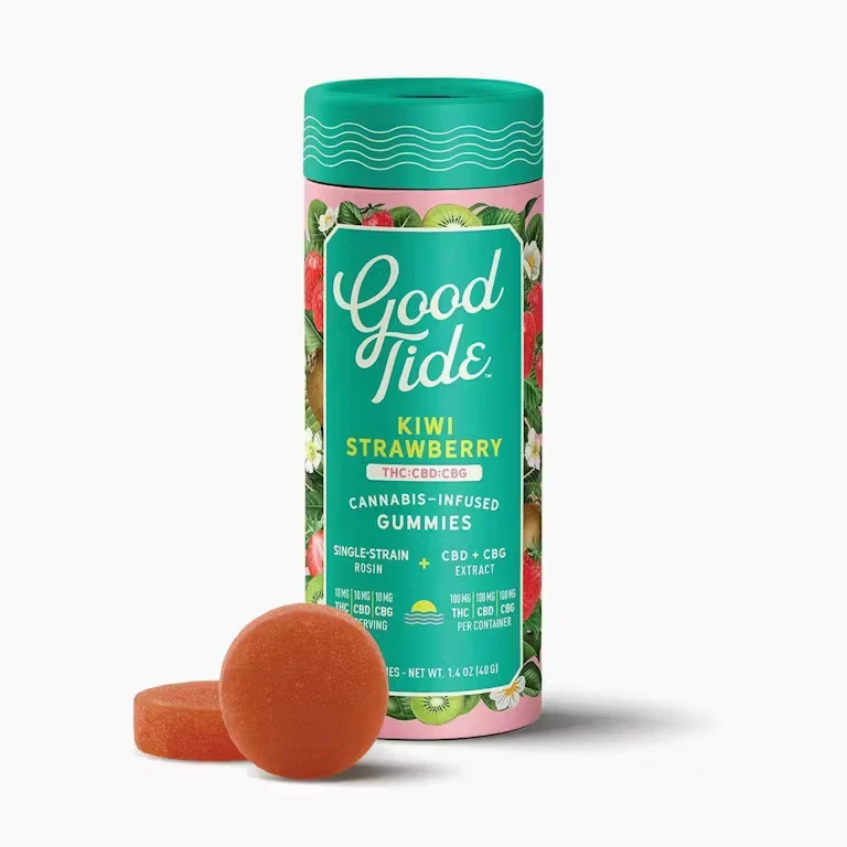 Good Tide - Good Tide | Kiwi Strawberry 1:1:1 THC:CBD:CBG | Rosin Gummies | [300mg] 10pk | Hybrid Main Image