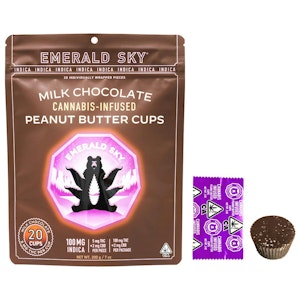 Emerald Sky - Emerald Sky | Indica Peanut Butter Cups | [100mg] 20pk | Indica 