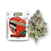 [Claybourne Co.] Gold Cut Flower - 3.5g - Strawberry C.R.E.A.M (S)