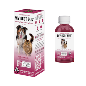 My Best Buds - 600mg CBD:CBDA:CBG:CBN "FLEX" Moderate Support (30ml) Pet Tincture - My Best Buds