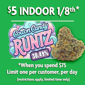 City Greens - $5 Indoor 1/8th when you spend $75! (30.49%)