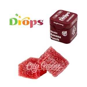 Drops - Cranberry 'Daydreamy' Live Rosin Gummies - 1:1 CBD/THC - [Drops]