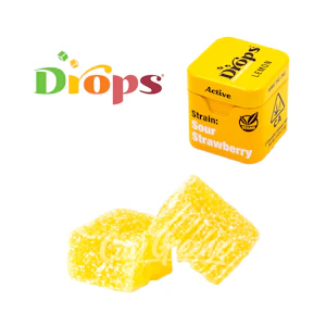 Drops - Lemon 'Active' THC Live Rosin Gummies - [Drops]