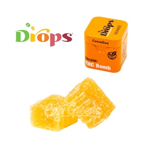 Drops -  Orange 'Creative' THC Live Rosin Gummies - [Drops]