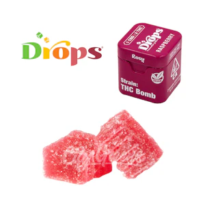 Drops - Raspberry 'Rosy' Live Rosin Gummies - 1:2 CBD/THC - [Drops]