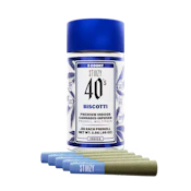 [STIIIZY] Live Resin Infused 40's Preroll 5 Pack - 2.5g - Biscotti (I)