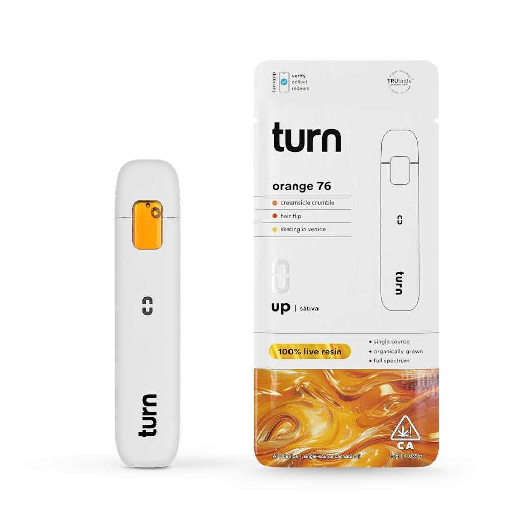 Turn Orange 76 Live Resin All-In-One Vape 1.0g