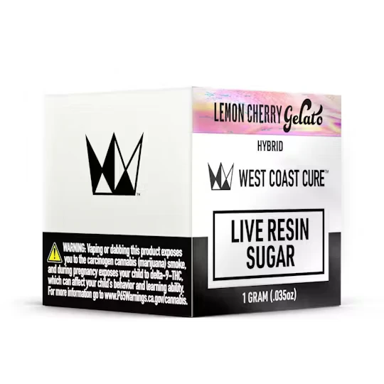 West Coast Cure - West Coast Cure | Lemon Cherry Gelato | Live Resin Sugar  | [1g] | Hybrid Main Image