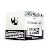 West Coast Cure | White Fire Bomb | Live Resin Diamonds | [1g] | Hybrid