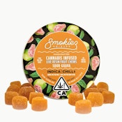 Smokiez | Sour Guava | Live Resin Gummies | [100mg] 20pk | Indica