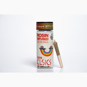 CLSICS - CLSICS | Rainbow Beltz | Rosin Infused Pre-Roll Pack | [2.5g] 5pk | Hybrid