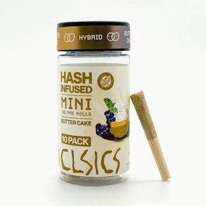 CLSICS - CLSICS | Butter Cake | Hash Infused Pre-Roll Pack | [3g] 10pk | Hybrid