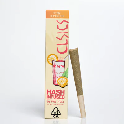CLSICS - CLSICS | Pink Lemon Up | Hash Infused Pre-Roll | [1g] | Hybrid Main Image