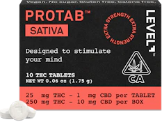Level | Protab Sativa | [250mg] 10pk | Sativa
