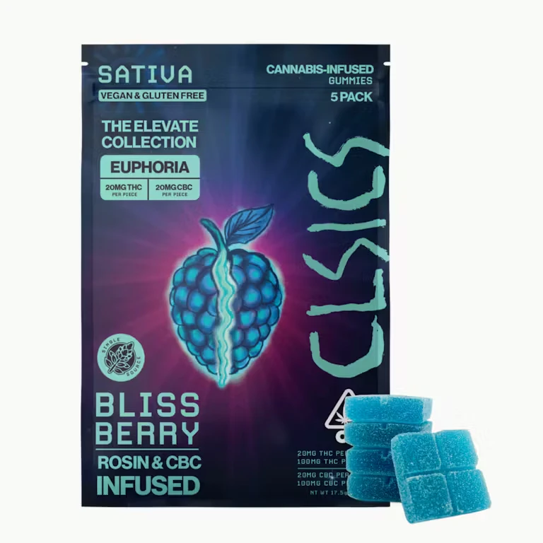 CLSICS - CLSICS | Bliss Berry 1:1 THC/CBC | Gummies | [200mg] 5pk | Sativa Main Image