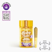 Jeeter Baby |  Banana Peel | Infused Pre-Roll Pack | [2.5g] 5pk | Indica