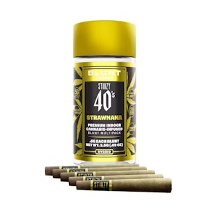 STIIIZY - Stiiizy 40's | Strawnana | Infused Blunt Pack | [2.5g] 5pk | Hybrid