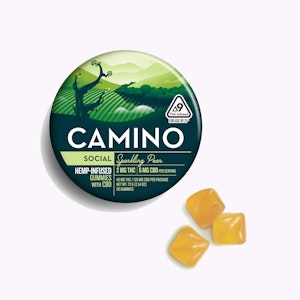 CAMINO - Camino | Sparkling Pear 1:4 THC:CBD | Gummies | [160mg] 20pk | Hybrid