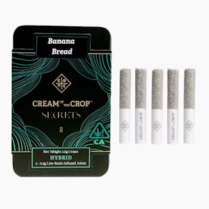 Cream of the Crop - Cream Of The Crop | Banana Bread | Infused Pre-Roll Pack | [2.5g] 5pk | Hybrid