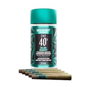STIIIZY - Stiiizy 40's | Blue Burst | Infused Blunt Pack | [2.5g] 5pk | Hybrid