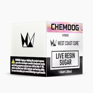 WEST COAST CURE - West Coast Cure | Chemdog | Live Resin Sugar | [1g] | Hybrid