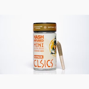 CLSICS - CLSICS | Clockwork Lemon | Hash Infused Pre-Roll Pack | [3g] 10pk | Sativa