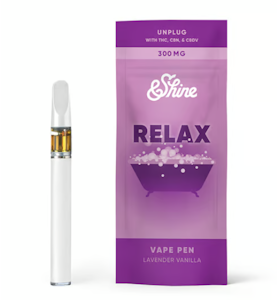 &SHINE - Lavender Vanilla Relax Disposable Pen - 0.3g