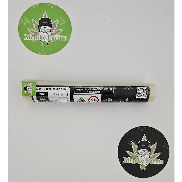 McPike Farms - Mcpike Farms - Mellow Muffin - 23.9% THC - 2pk Joints- 1.6g - Pre-Roll Main Image