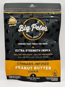 Big Pete's - Peanut Butter Extra Strength Indica 100mg Single Cookie - Big Pete's