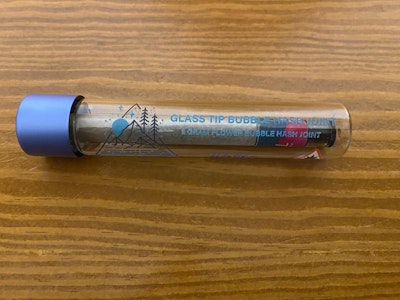 NO BRAND - 2g Flower & Bubble Hash Preroll | Glass Tip Joint | SkyFall Cannapy 