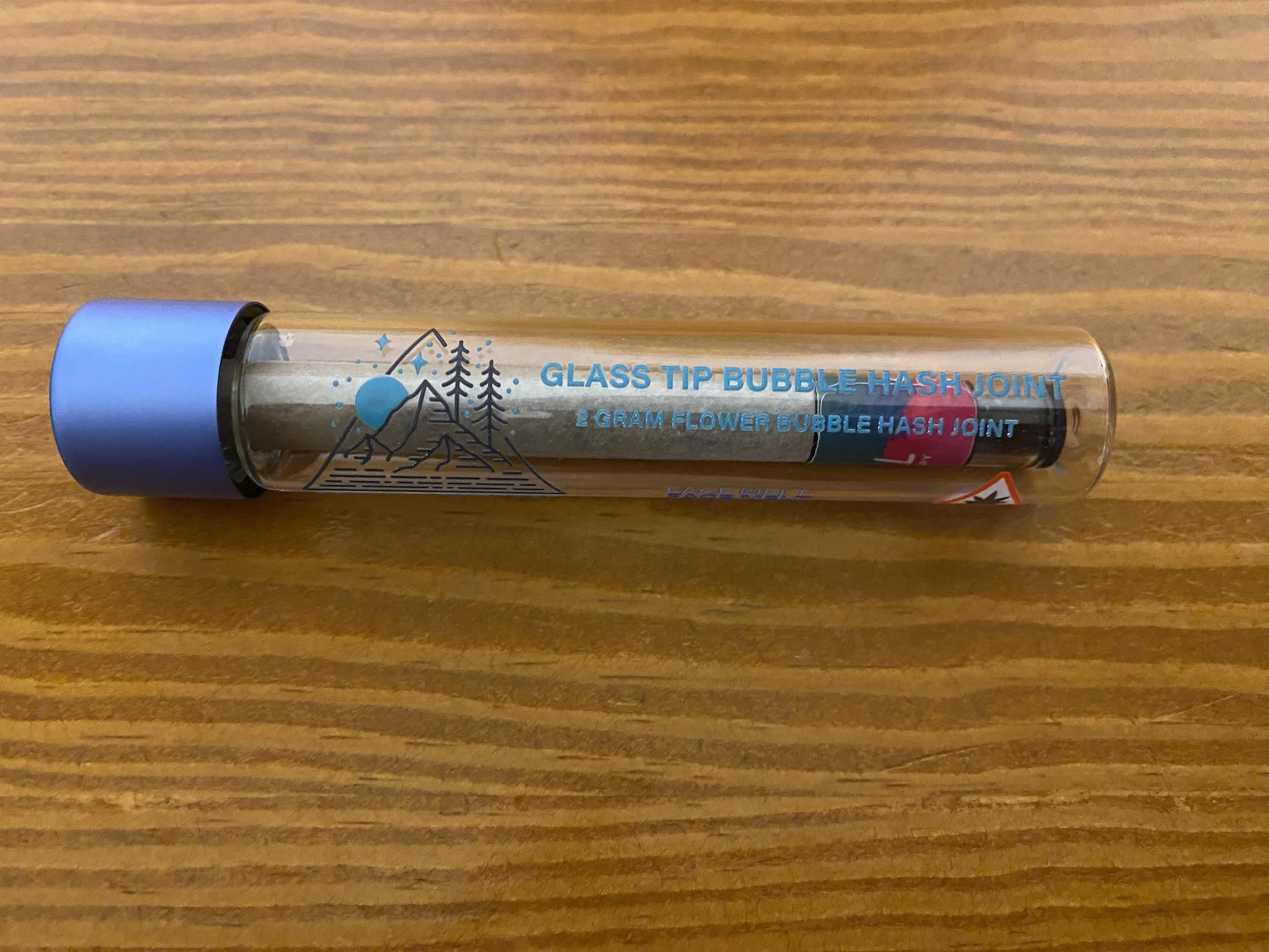 NO BRAND - 2g Flower & Bubble Hash Preroll | Glass Tip Joint | SkyFall Cannapy  Main Image