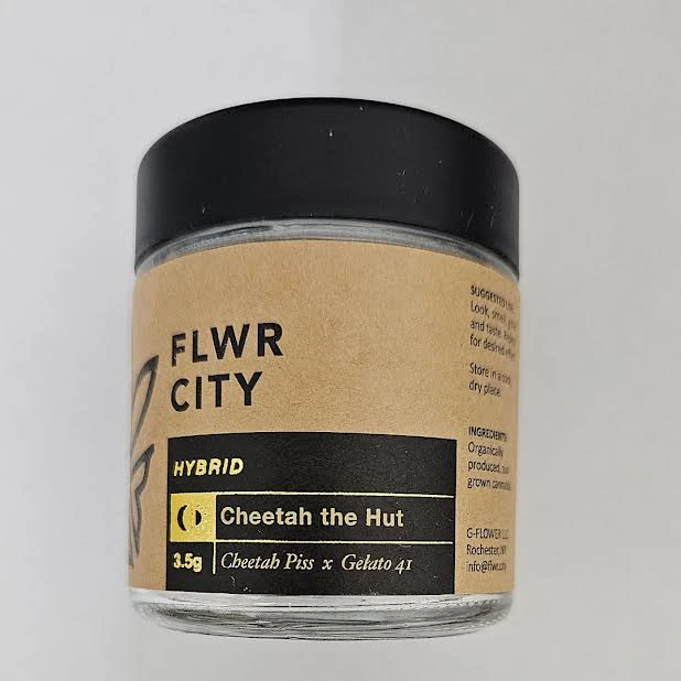 FLOWER CITY - Flwr City - Cheetah The Hut - 27.46% THC - 3.5g - Dry Flower Main Image