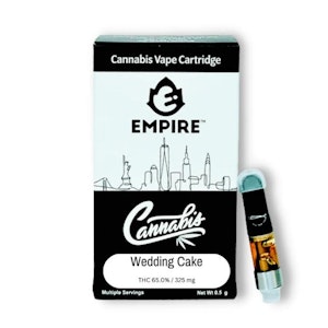 EMPIRE CANNABIS CO. - Empire Cannabis - Wedding Cake - CO2 Full Spectrum - 87% THC - 0.5g - Vape Cartridge