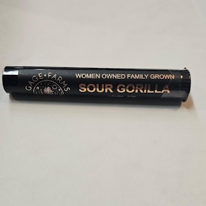 GAGE FARMS - Gage Farms - Sour Gorilla - 28% THC - 0.75g Pre-roll