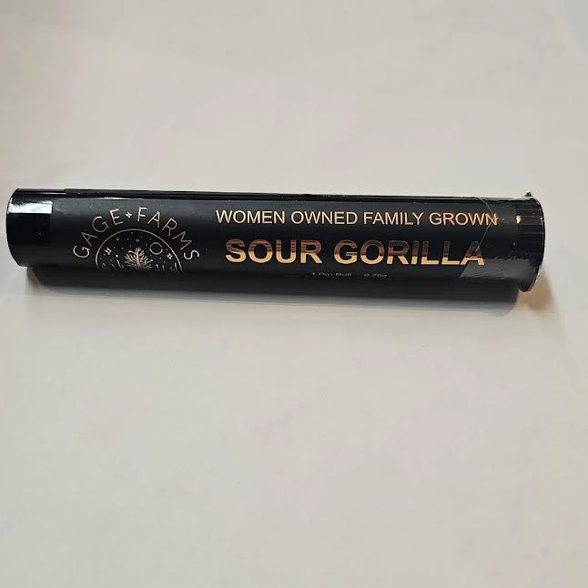 Gage Farms - Gage Farms - Sour Gorilla - 28% THC - 0.75g Pre-roll Main Image