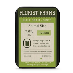 FLORIST FARMS - Florist Farms - Animal Slap - 1/2 Gram Joints -7pk - Pre-Roll
